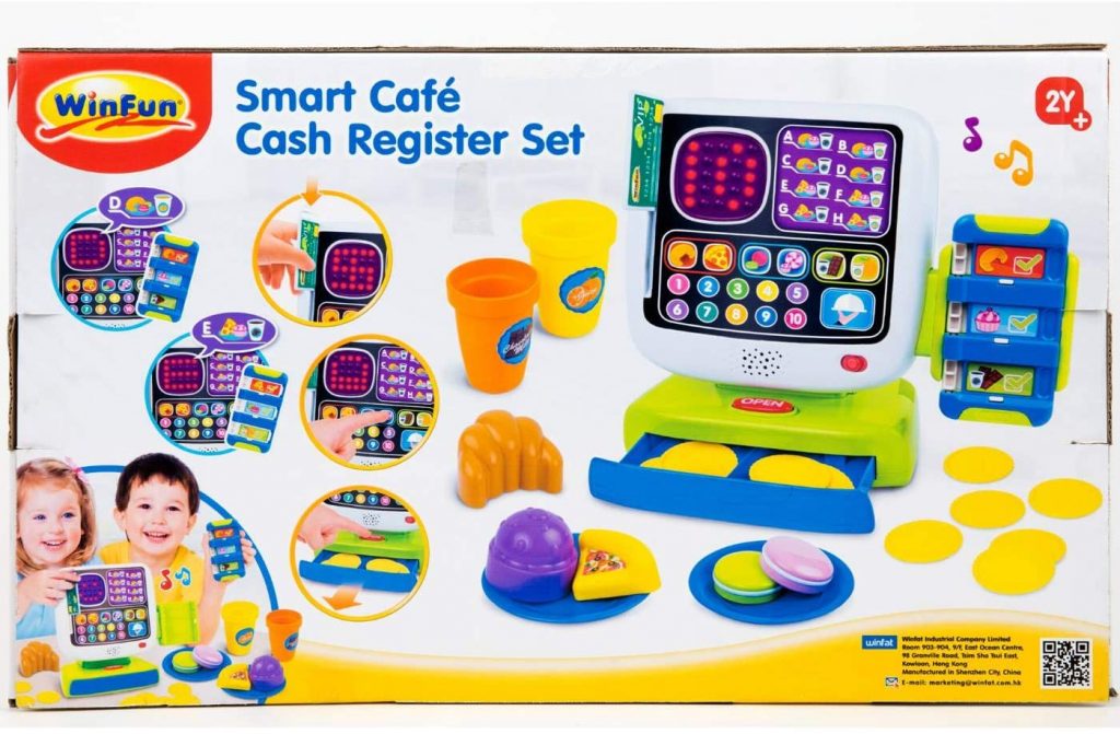 Παιχνίδι Ταμειακή Μηχανή & Αξεσουάρ - Winfun 002515 Smart Café Cash Register Set, Παιχνίδι Ταμειακή Μηχανή &#038; Αξεσουάρ &#8211; Winfun 002515 Smart Café Cash Register Set