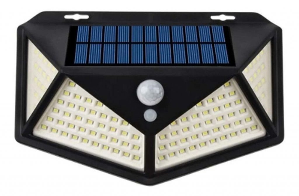 Ηλιακό Επιτοίχιο Φωτιστικό με Ανιχνευτή Κίνησης 100 LED - 55467 - 100 LED Solar Lights Outdoor Lighting Wireless Motion Sensor Lights - skroutz.com.cy