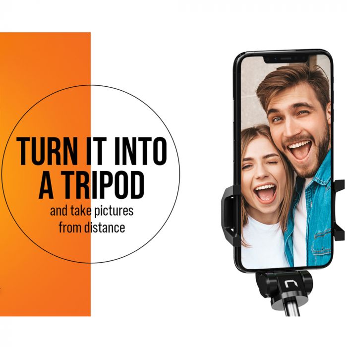 Natec ALVITO Wireless Selfie Stick Tripod Bluetooth 4.0 - selfie stick cyprus - whatsnew cyprus - whatson cyprus - skroutz cyprus -tech cyprus