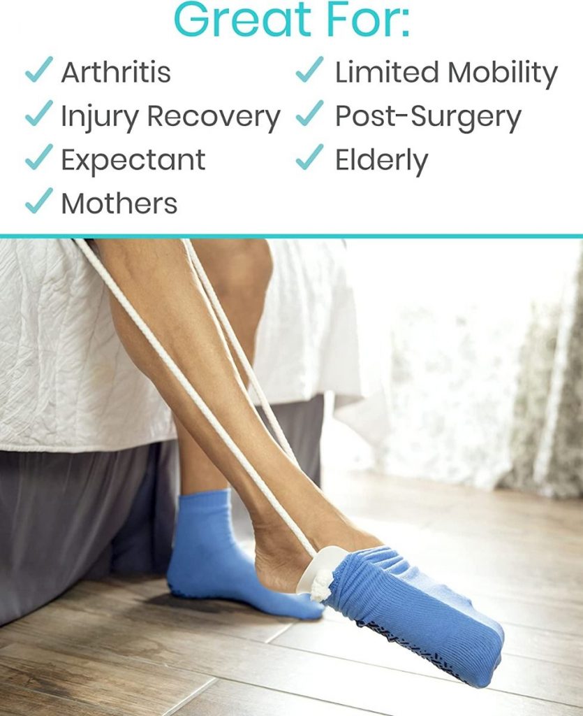 Καλτσοφορετής Οδηγός Τοποθέτησης Για Κάλτσες Easy On And Off Sock Helper Tool Puller For Elderly Senior Pregnant Diabetics - skroutz cyprus - skroutz.com.cy