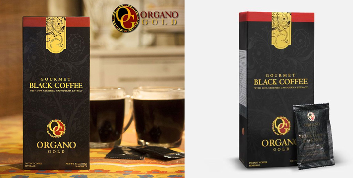 Στιγμιαίος Καφές Organo Black Coffee Gourmet 100% Πιστοποιημένο με Βιολογικό Γανόδερμα και Κόκκους καφέ Αραβικής (30 φακελάκια)